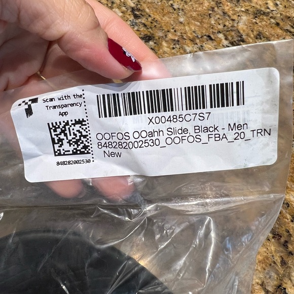 OOFOS Black Slide Sandals - Picture 3 of 8